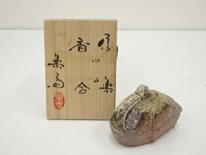 JAPANESE TEA CEREMONY / CRANE INCENSE CONTAINER / KOGO 
